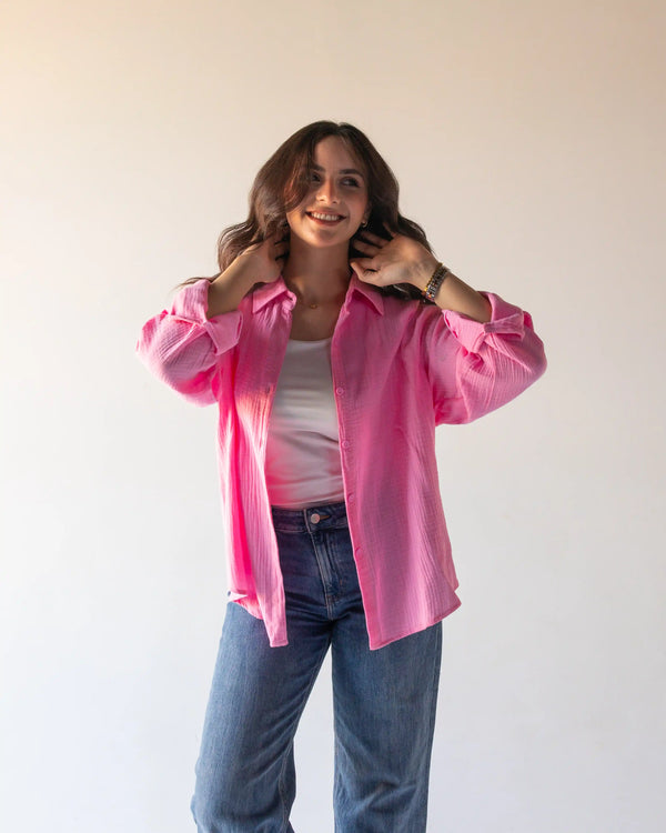 Bubbly Shirt-Bubblegum Pink