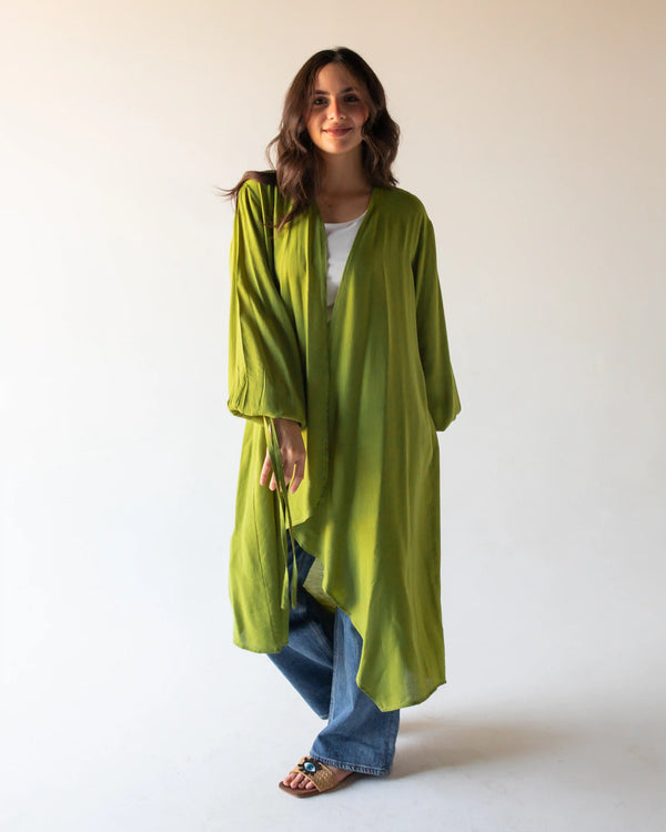 Mila Cardigan-Dark Pistachio