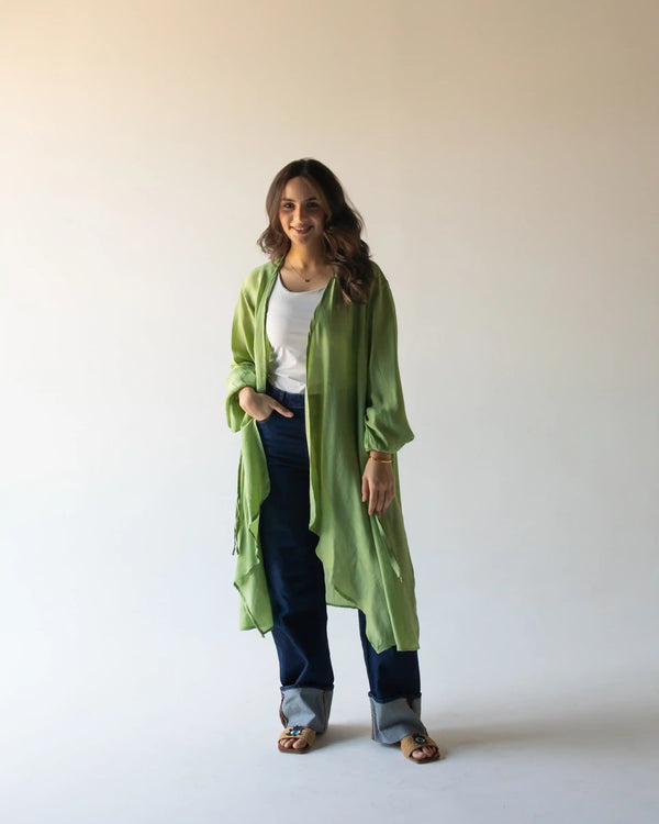 Mila Cardigan-Pistachio
