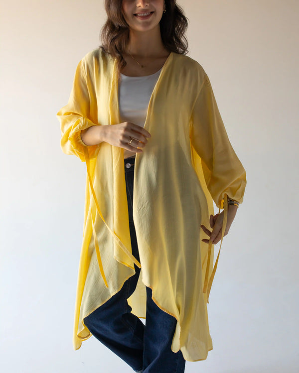 Mila Cardigan-Butter Yellow