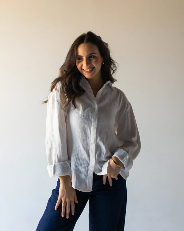 Bubbly Shirt-White