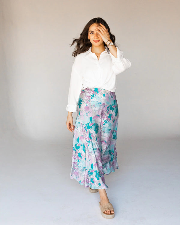 Floral Skirt purple