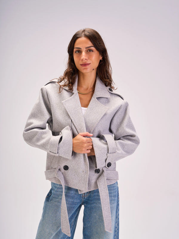 Urban Trench Jacket Grey