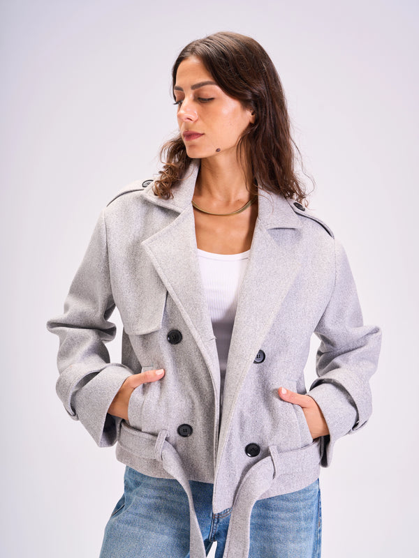 Urban Trench Jacket Grey