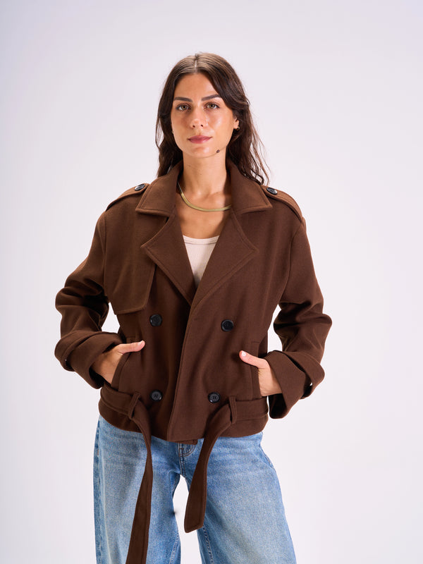 Urban Trench Jacket Brown